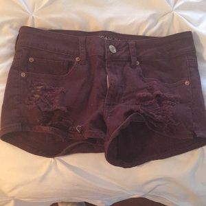 Denim shorts